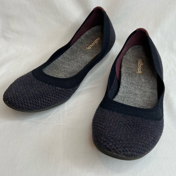 Allbirds Tree Breezer Olympus Blue Limited Edition Ballet Flats. Size 7 1/2. - Picture 3 of 13